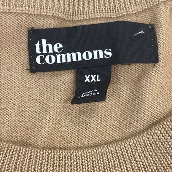 The Commons Men's 100% Merino Wool Sweater in Tannin, XXL - Picture 3 of 5